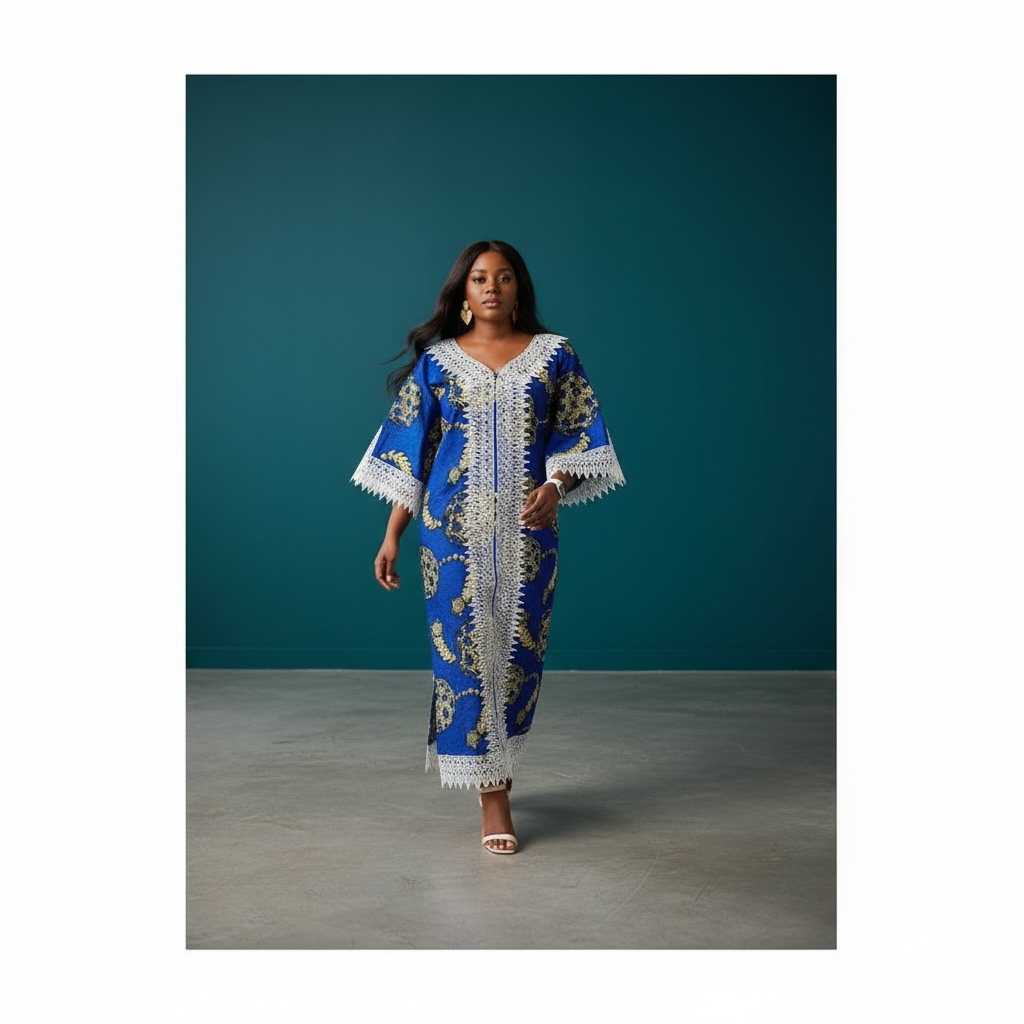 African print dress