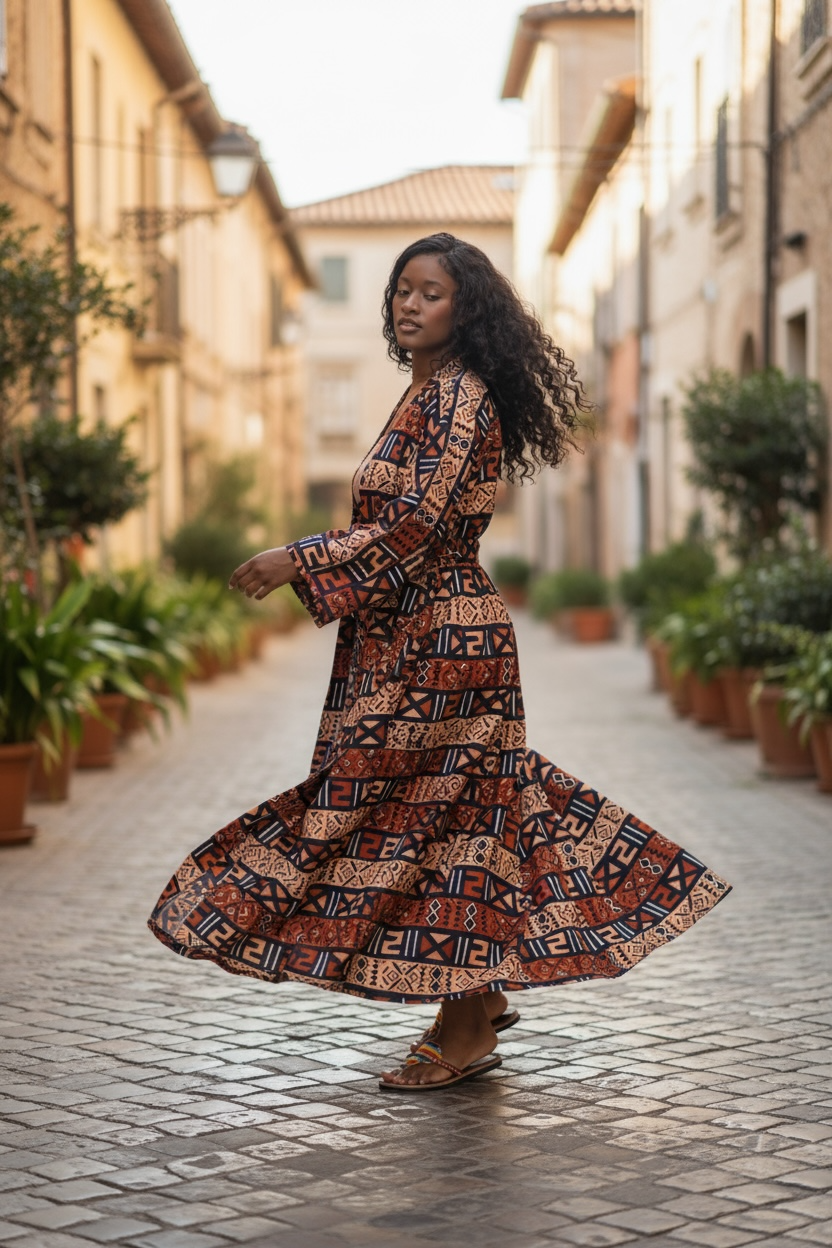African two pieces short/ Abaya
