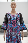 African print maxi dress