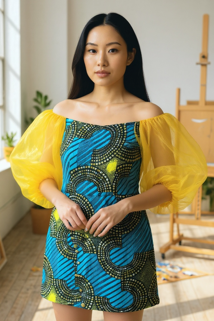 Off shoulders African princess dress