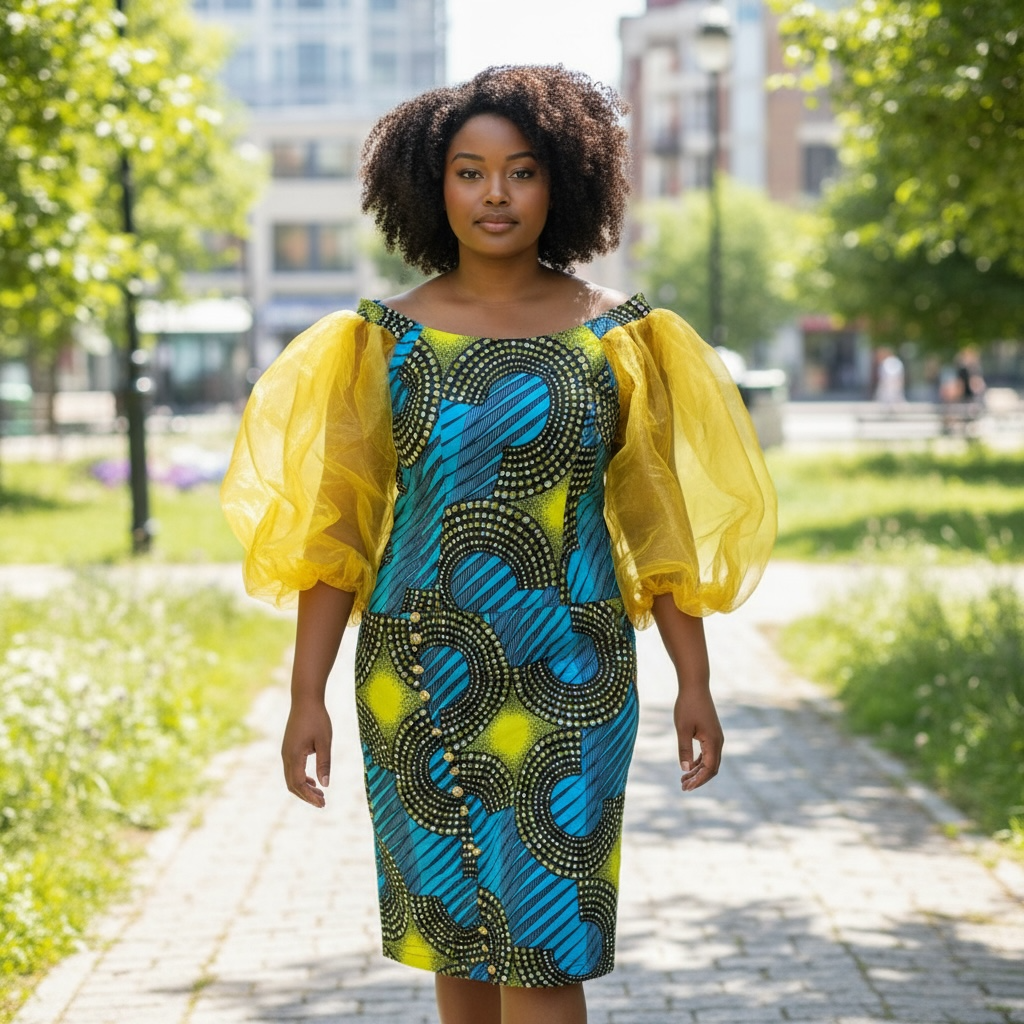Off shoulders African princess dress