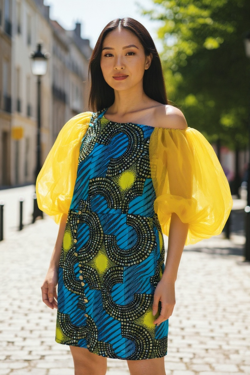 Off shoulders African princess dress