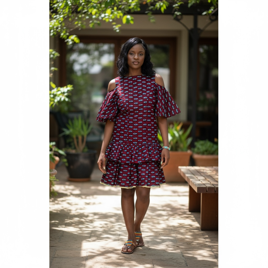 African print dress