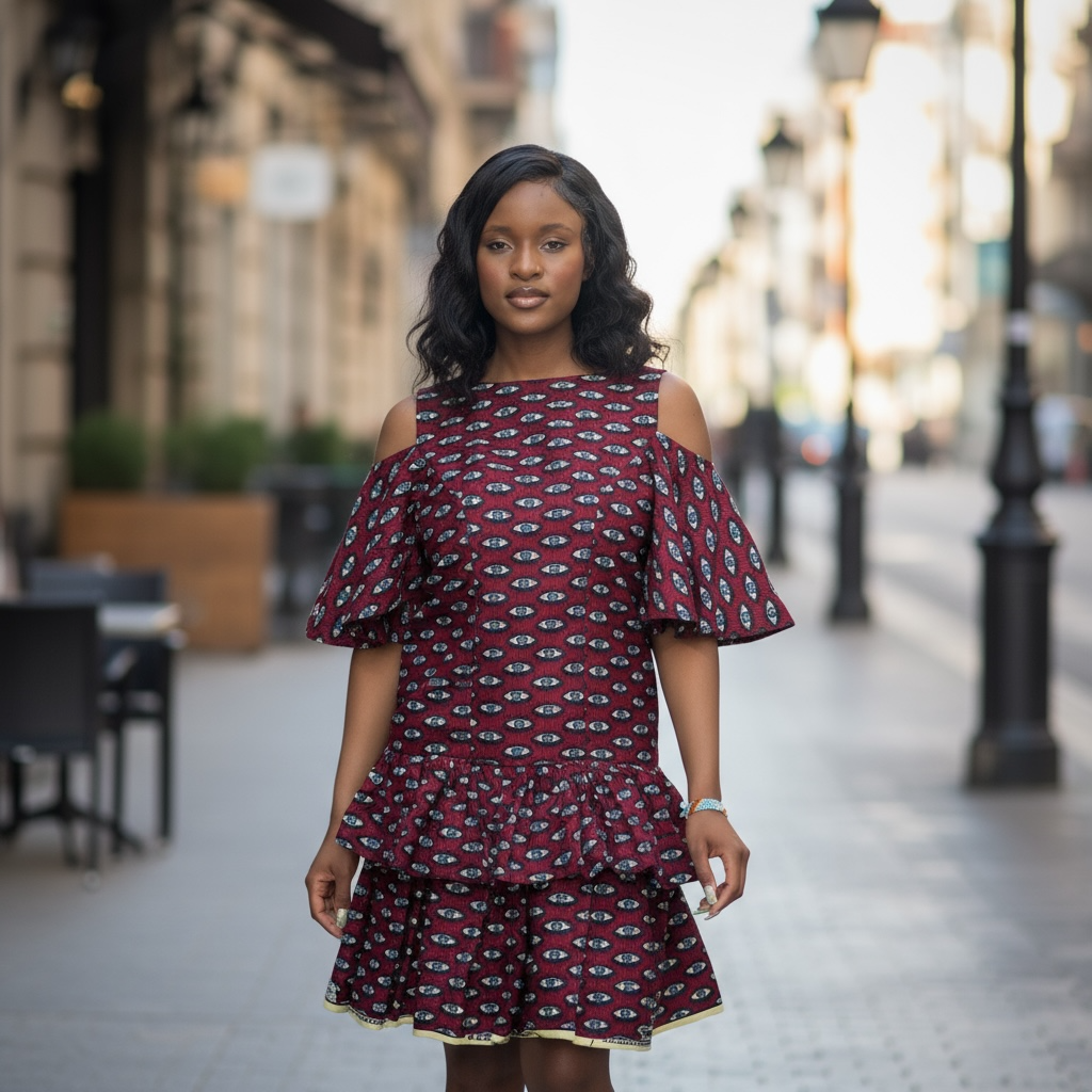 African print dress