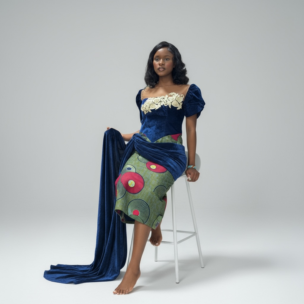African print dress