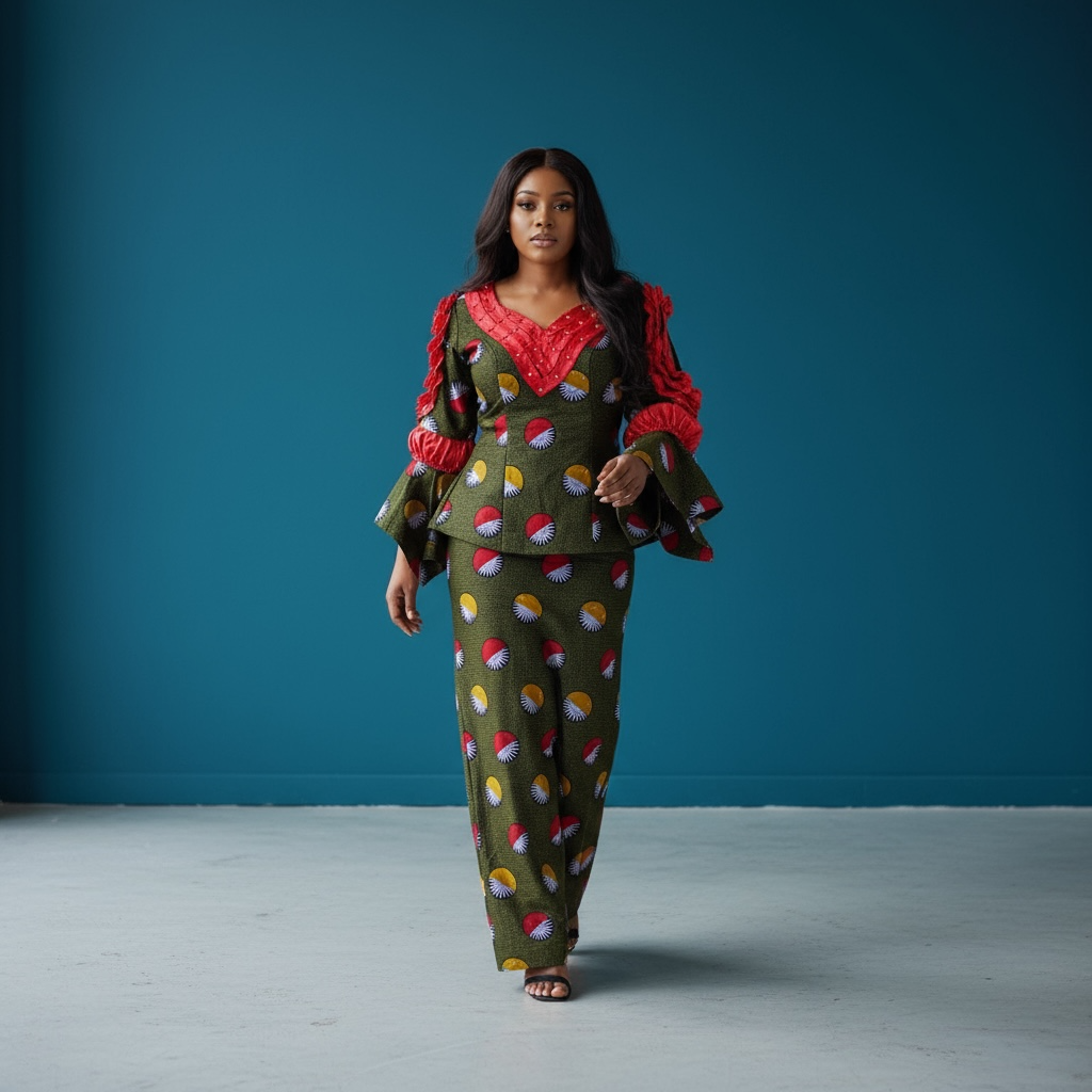 Two pieces African prints