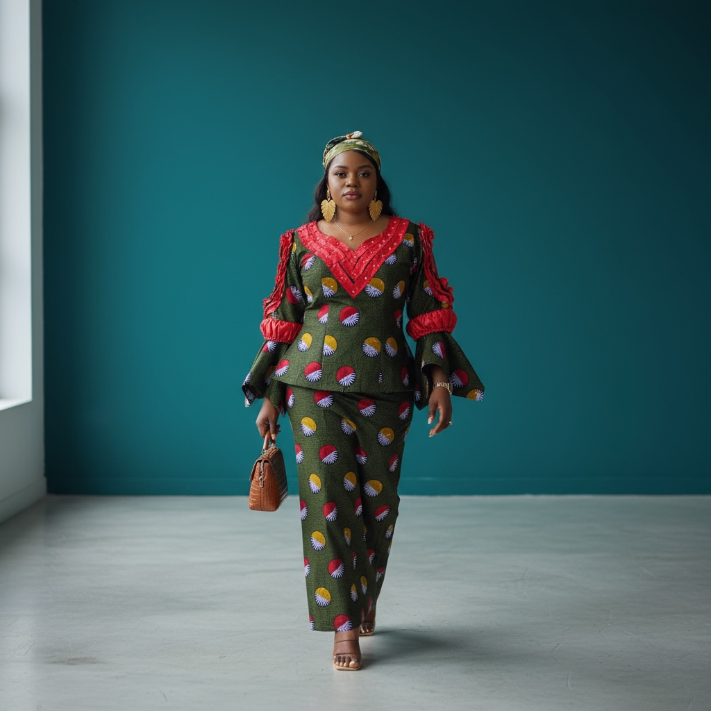 Two pieces African prints