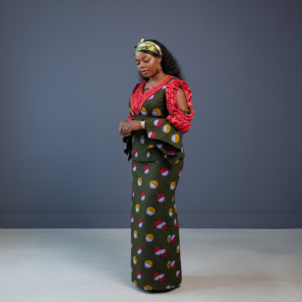 Two pieces African prints