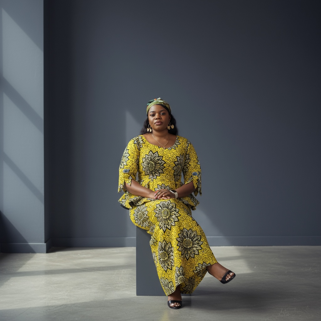 Two pieces African print blouse/Skirt set