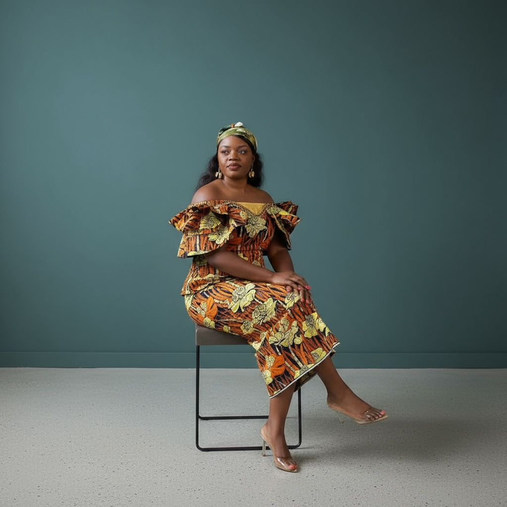 Two piece African print Blouse/Wrapper