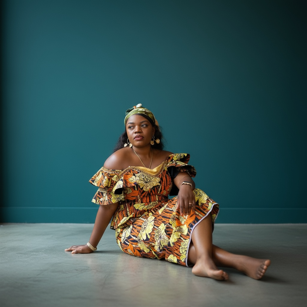 Two piece African print Blouse/Wrapper