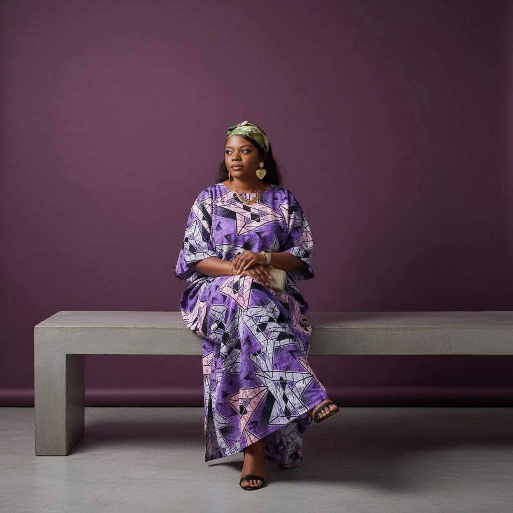 African print dress