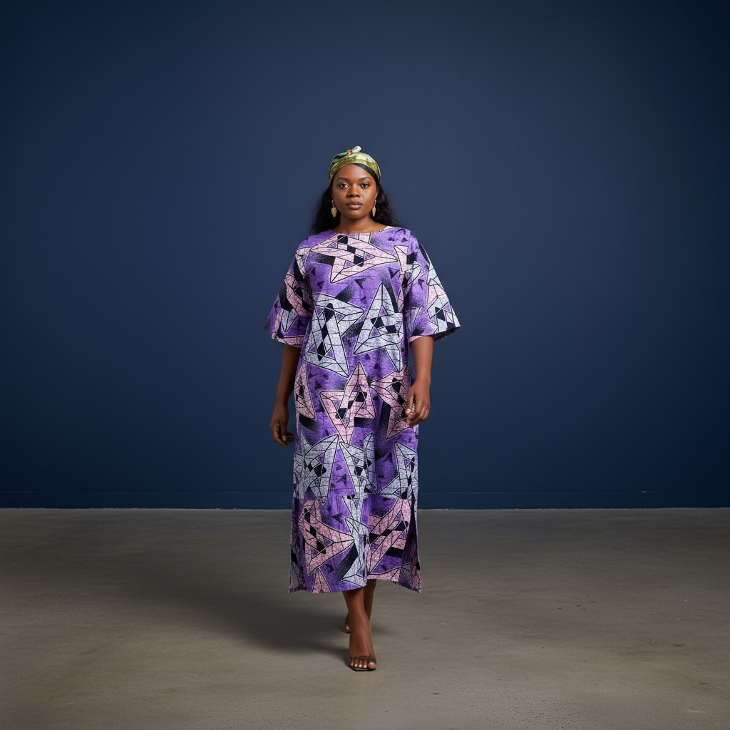 African print dress