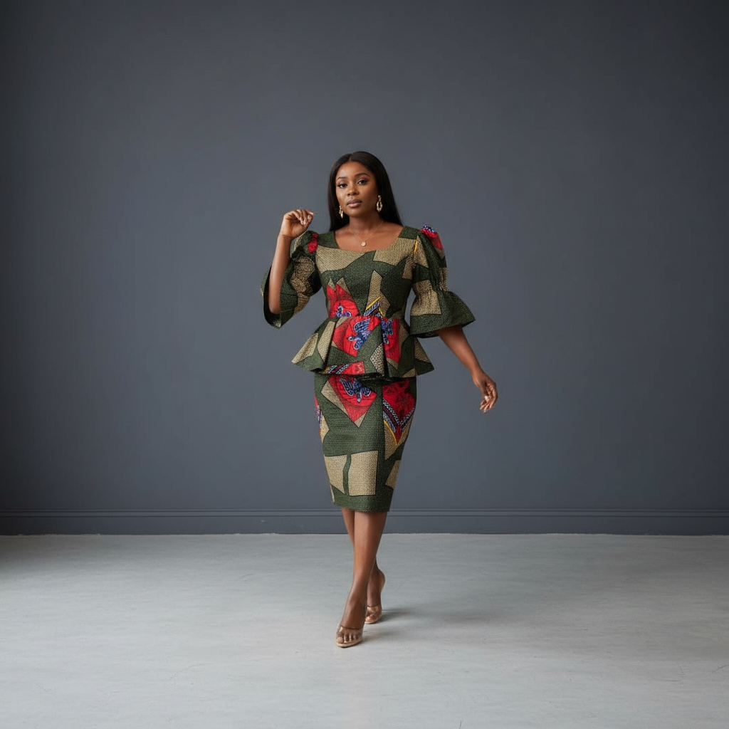 African print st of two