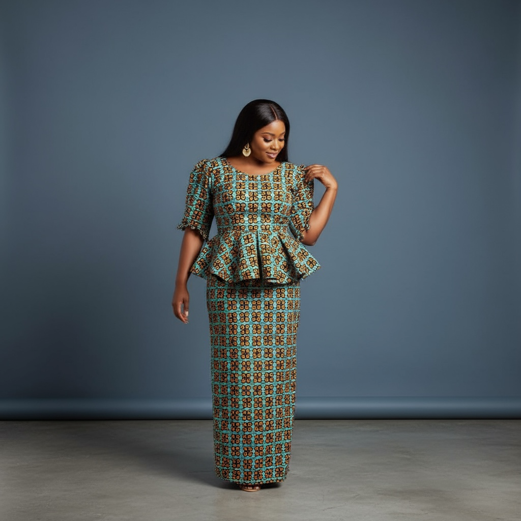 Two pieces African print Blouse