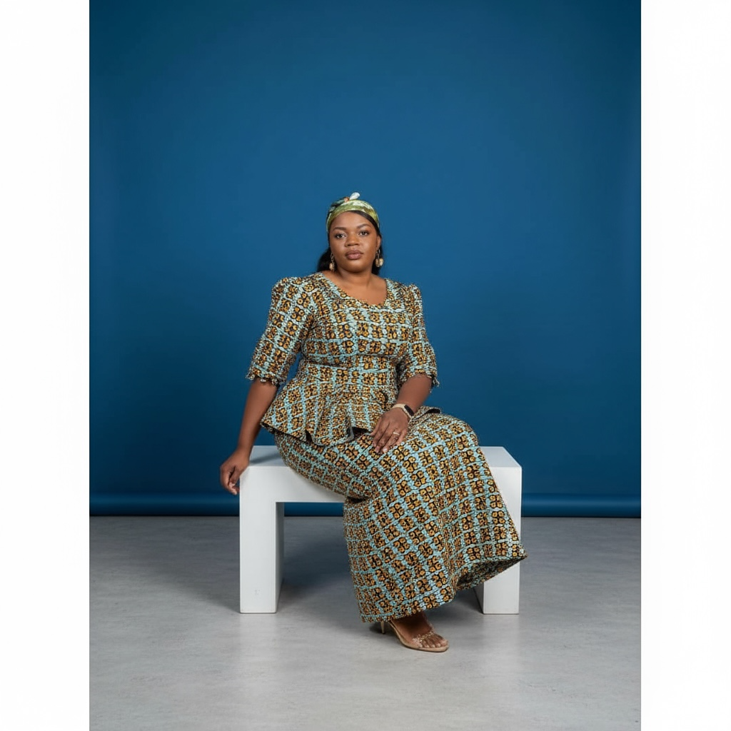 Two pieces African print Blouse