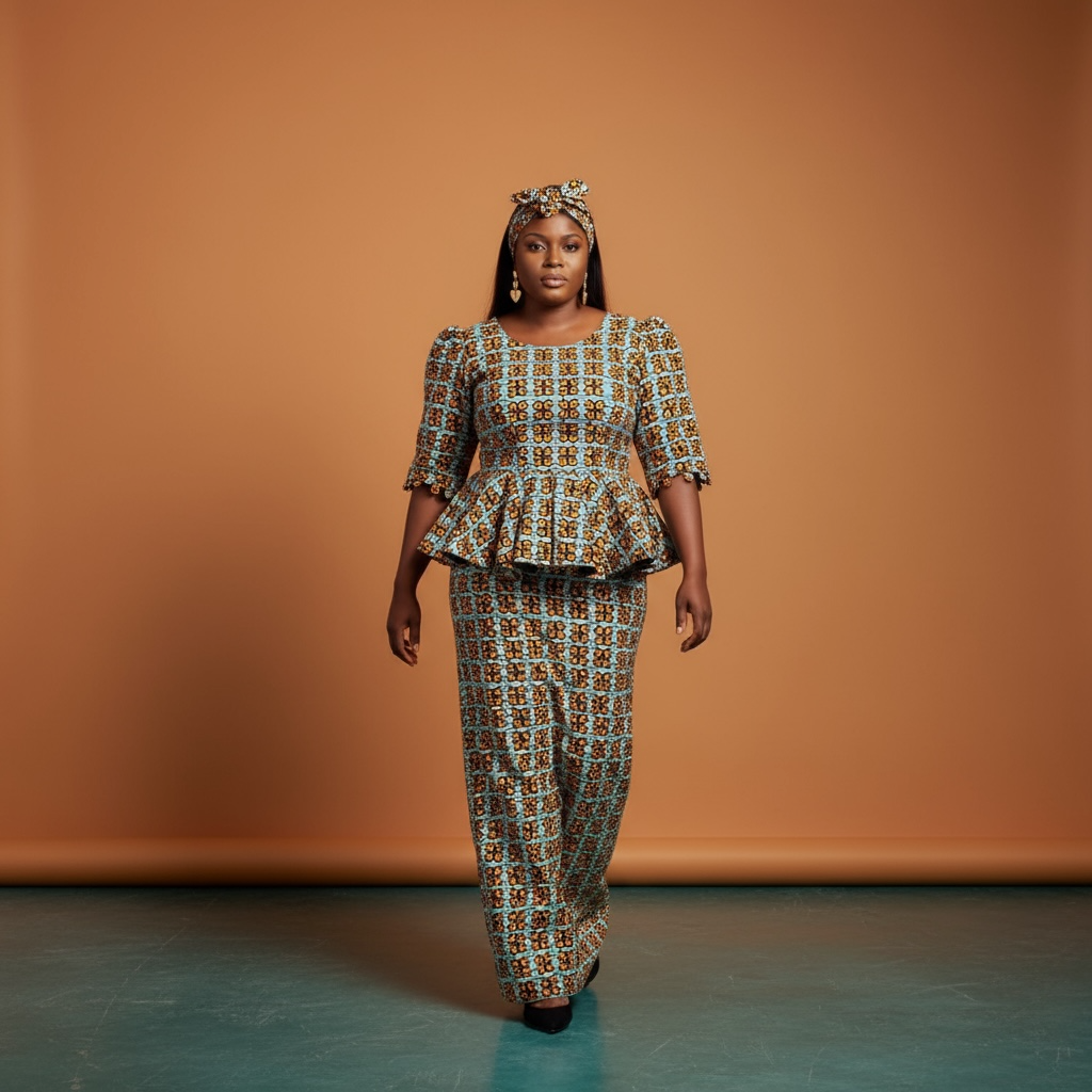 Two pieces African print Blouse
