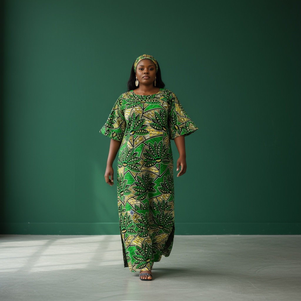 African print dress