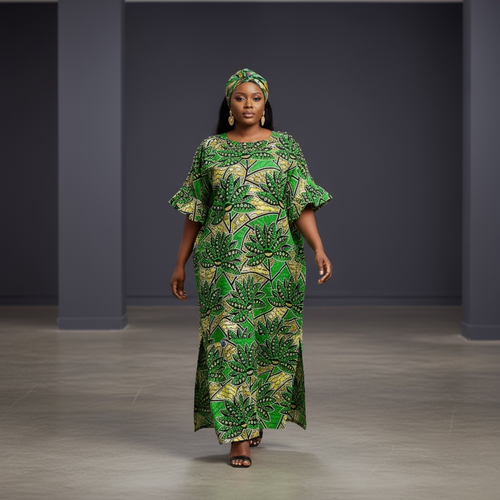 African print dress