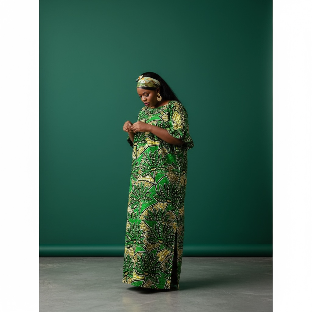 African print dress