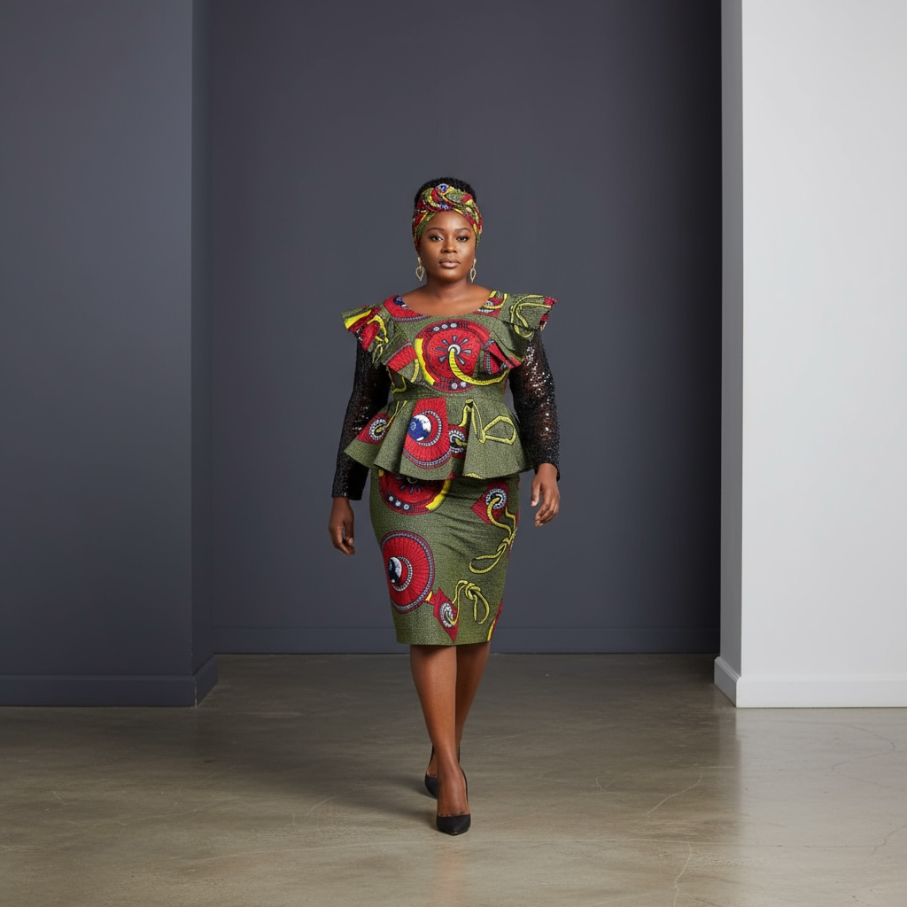 Two pice African blouse/Skirt