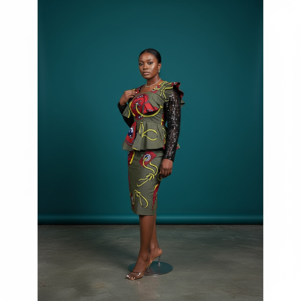 Two pice African blouse/Skirt