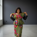 Two pice African blouse/Skirt