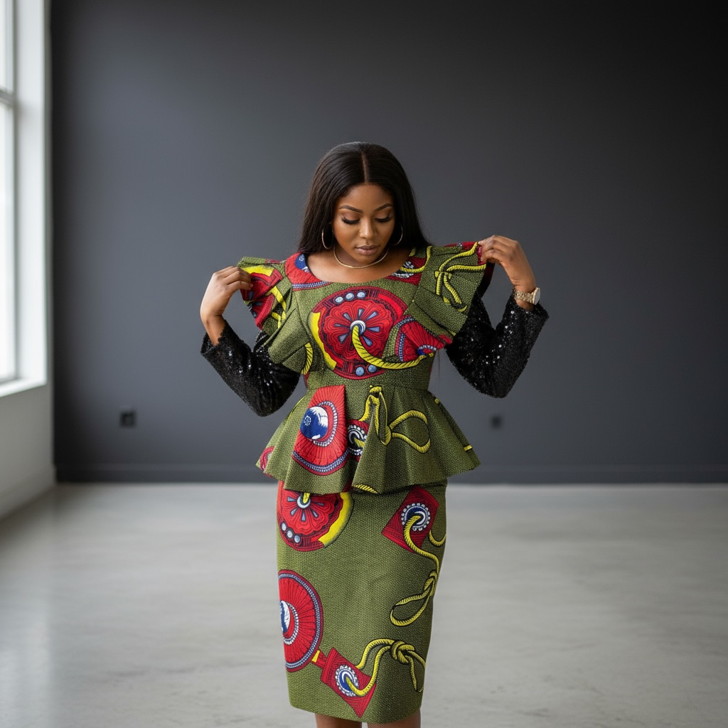 Two pice African blouse/Skirt