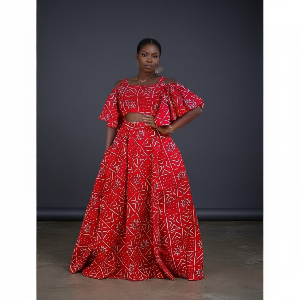 African print dress