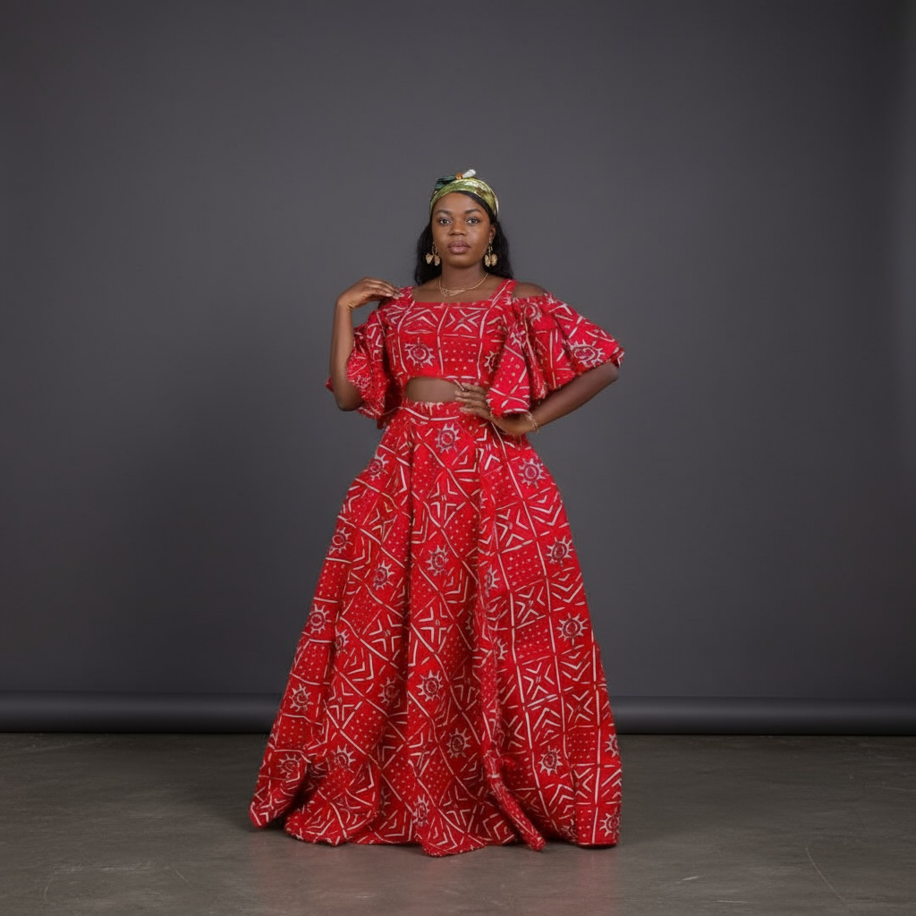African print dress