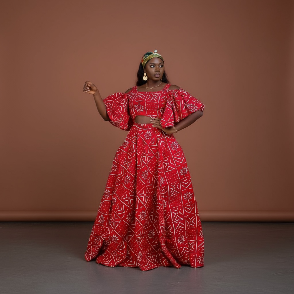 African print dress