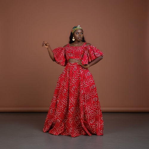 African print dress